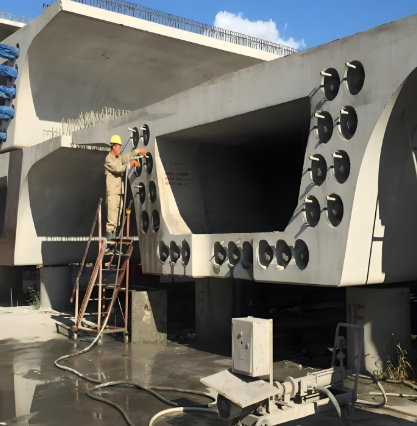 古塔压浆料施工流程及注意事项